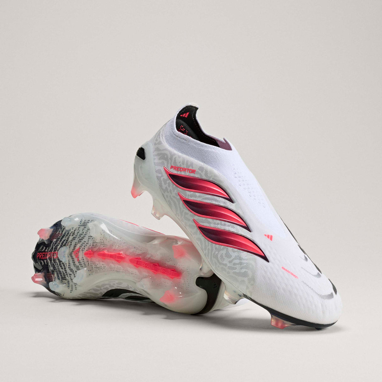 adidas Predator Elite Laceless Firm Ground Men's Soccer Cleats - White/Black