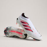 adidas Predator Elite Laceless Firm Ground Men's Soccer Cleats - White/Black