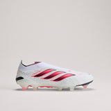 adidas Predator Elite Laceless Firm Ground Men's Soccer Cleats - White/Black