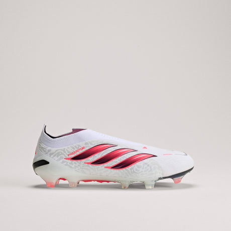 adidas Predator Elite Laceless Firm Ground Men's Soccer Cleats - White/Black