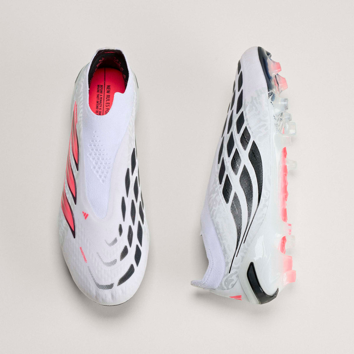 adidas Predator Elite Laceless Firm Ground Men's Soccer Cleats - White/Black