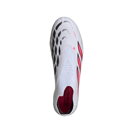 adidas Predator Elite Laceless Firm Ground Men's Soccer Cleats - White/Black