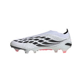adidas Predator Elite Laceless Firm Ground Men's Soccer Cleats - White/Black