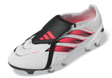 adidas Predator League Fold-Over Tongue Firm Ground Men's Soccer Cleats - White/Black