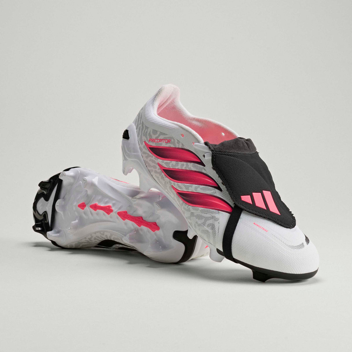 adidas Predator League Fold-Over Tongue Firm Ground Men's Soccer Cleats - White/Black