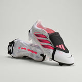 adidas Predator League Fold-Over Tongue Firm Ground Men's Soccer Cleats - White/Black
