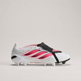 adidas Predator League Fold-Over Tongue Firm Ground Men's Soccer Cleats - White/Black