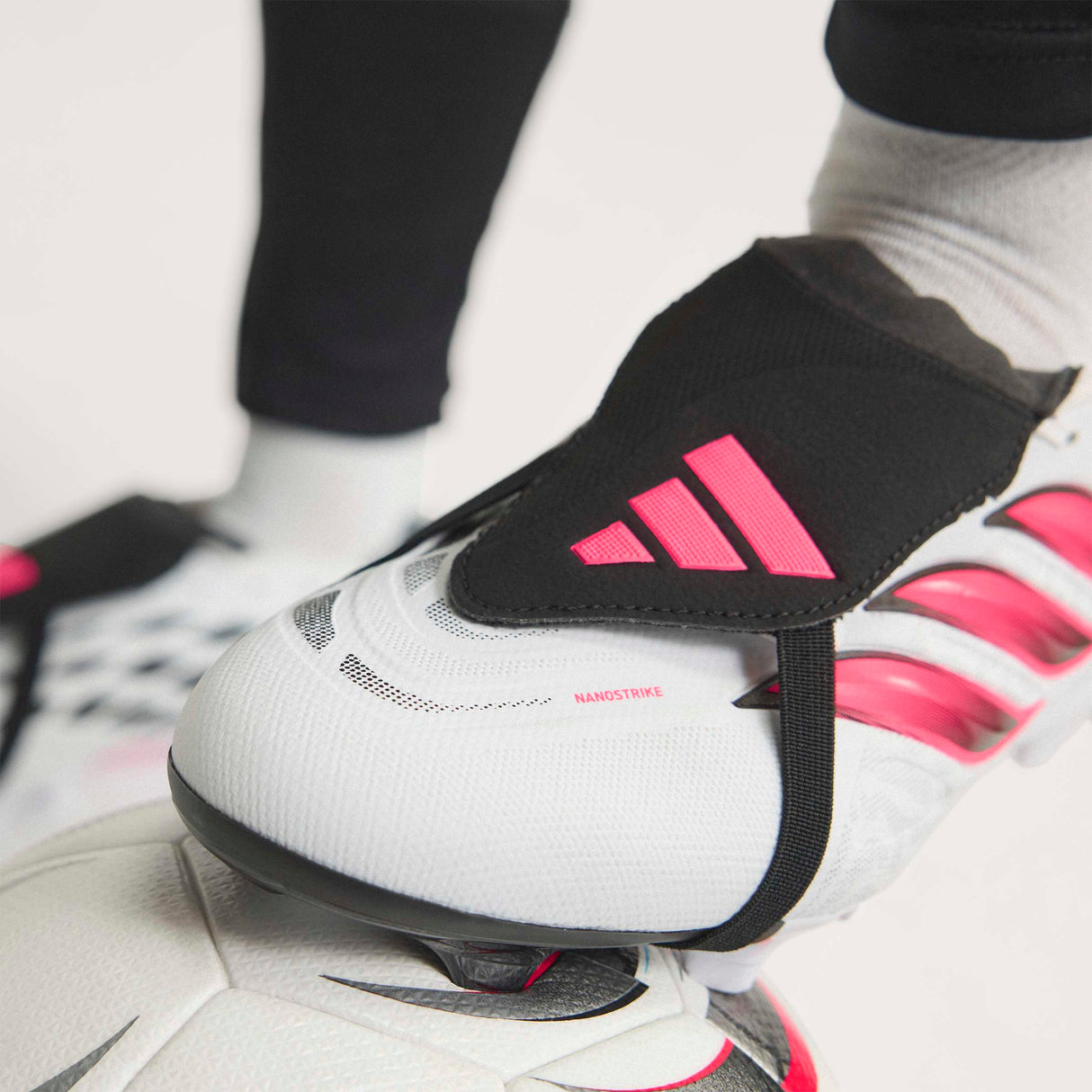 adidas Predator League Fold-Over Tongue Firm Ground Men's Soccer Cleats - White/Black