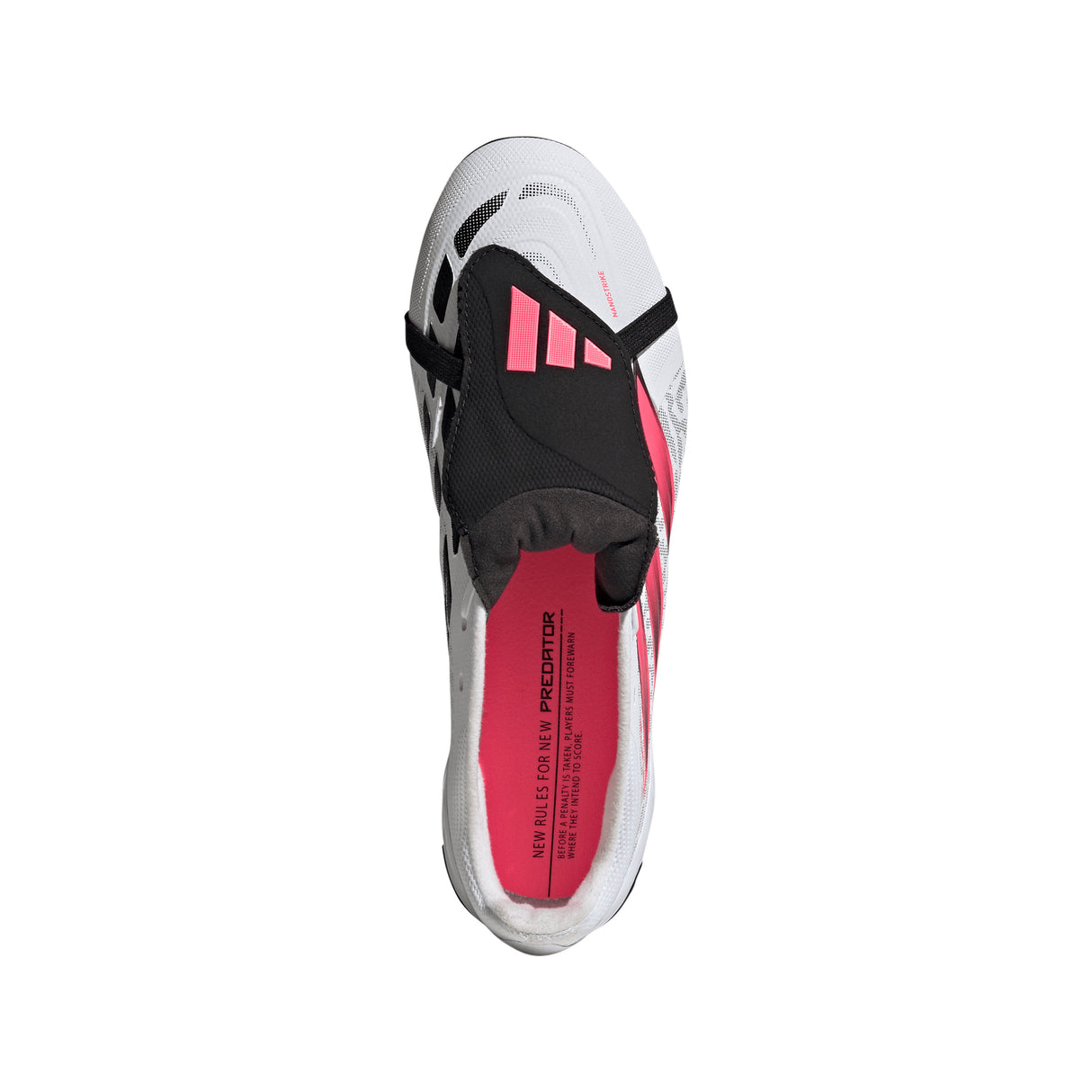 adidas Predator League Fold-Over Tongue Firm Ground Men's Soccer Cleats - White/Black