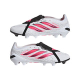 adidas Predator League Fold-Over Tongue Firm Ground Men's Soccer Cleats - White/Black