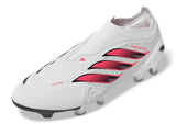 adidas Predator League Laceless Firm Ground Men's Soccer Cleats - White/Black