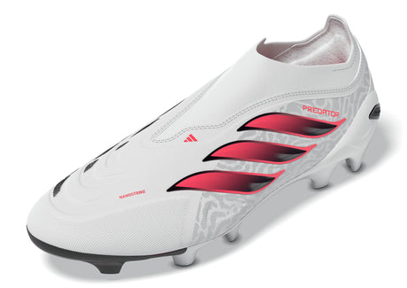 adidas Predator League Laceless Firm Ground Men's Soccer Cleats - White/Black
