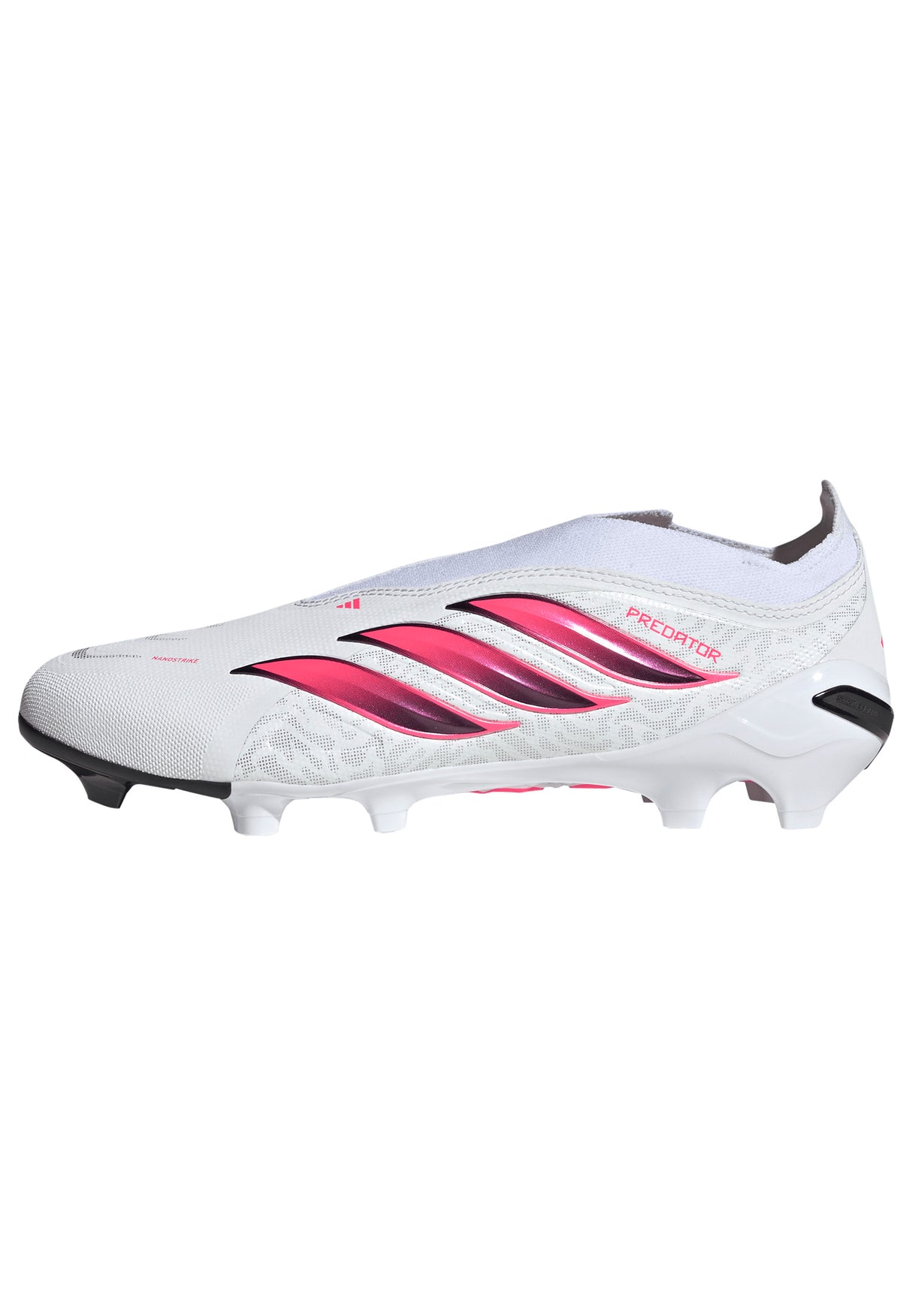 adidas Predator League Laceless Firm Ground Men's Soccer Cleats - White/Black