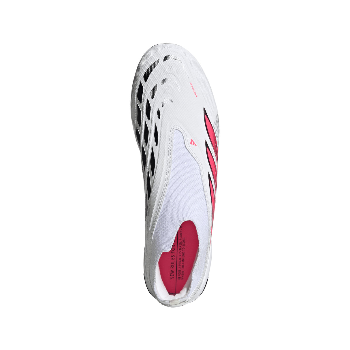 adidas Predator League Laceless Firm Ground Men's Soccer Cleats - White/Black