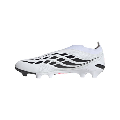 adidas Predator League Laceless Firm Ground Men's Soccer Cleats - White/Black