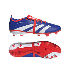 adidas Predator League FT FG Firm Ground Cleats Lucid Blue/White/Solar Red