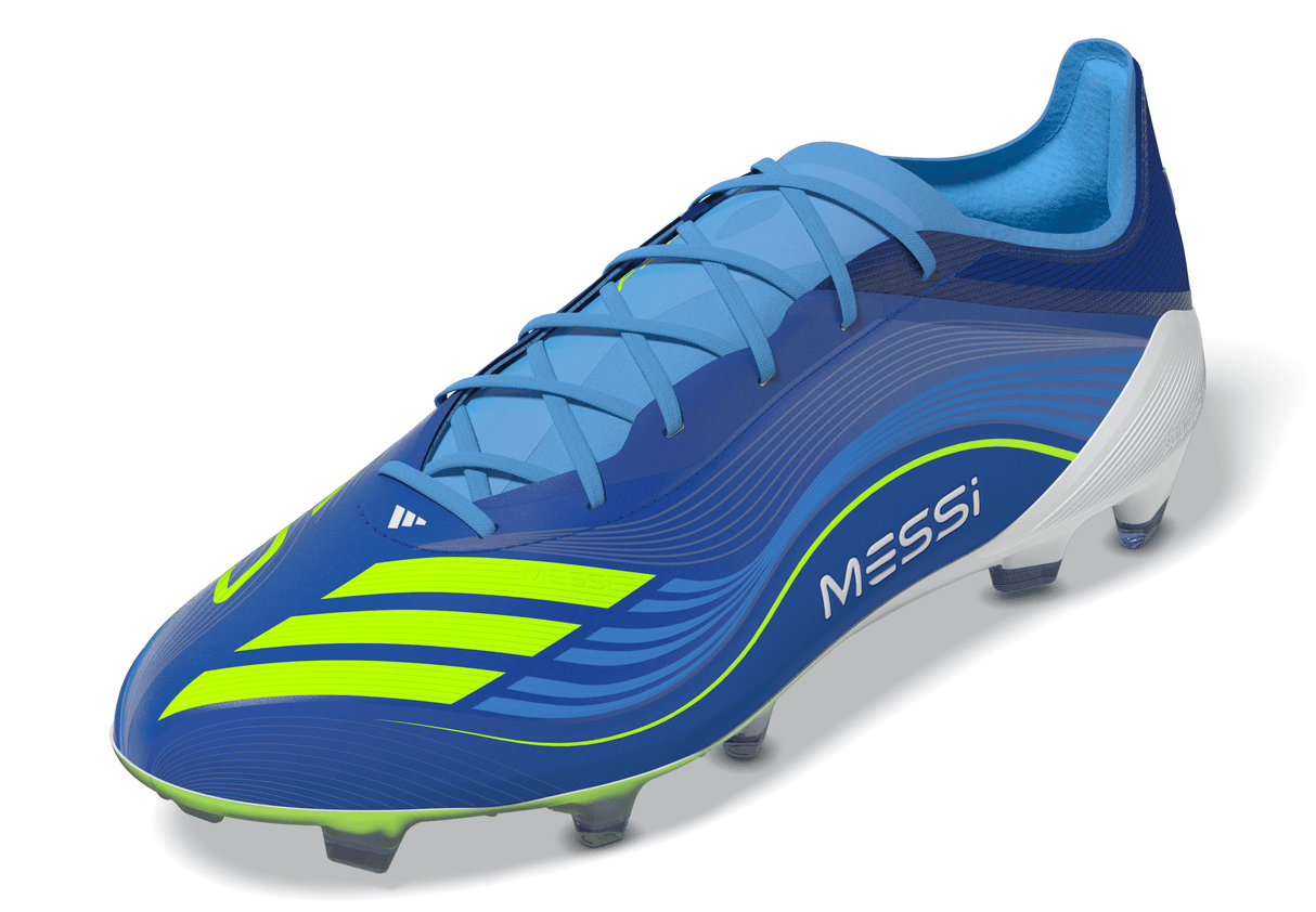 adidas F50 Messi Elite FG Men's Soccer Cleats - Royal Blue/Yellow/Blue