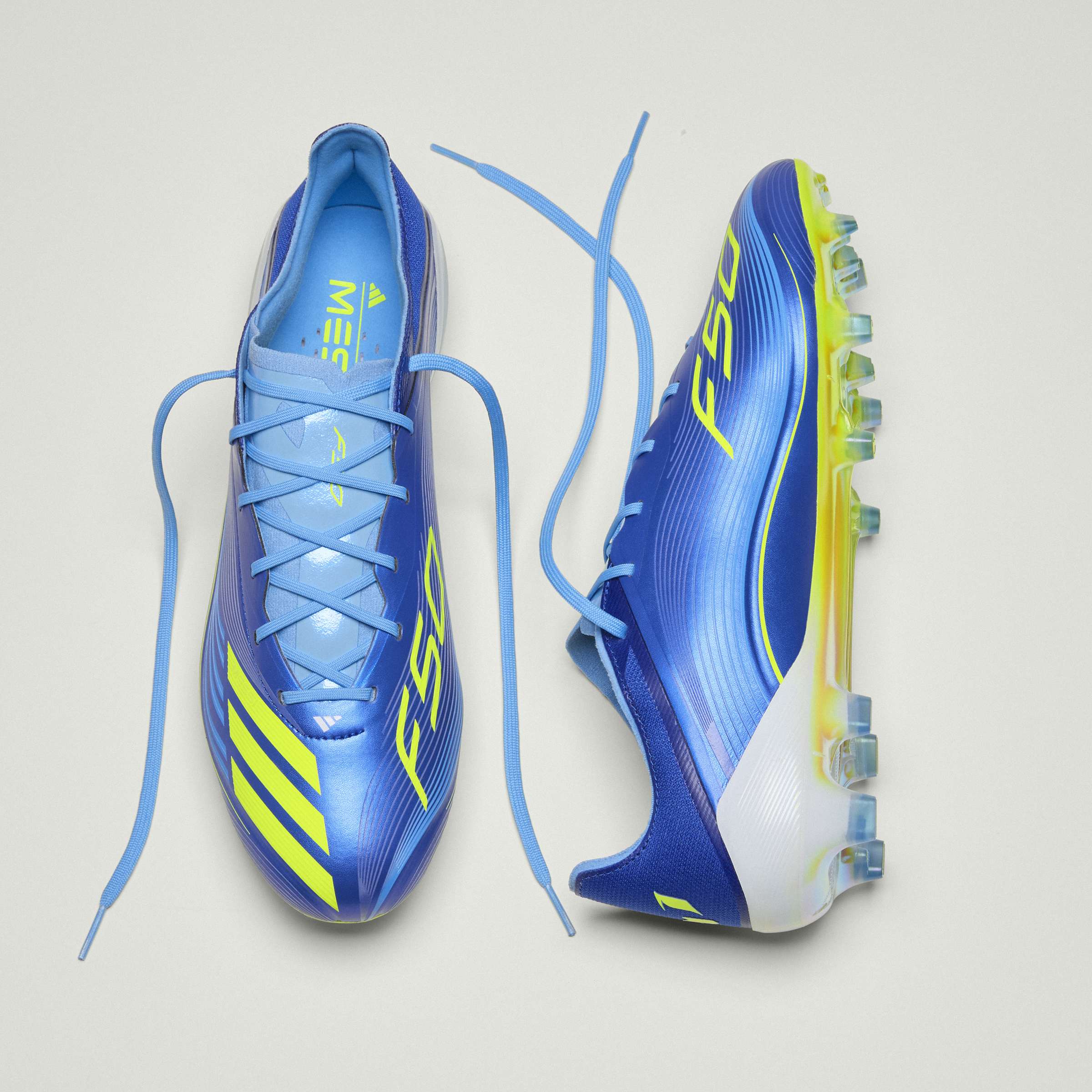 adidas F50 Messi Elite FG Men's Soccer Cleats - Royal Blue/Yellow/Blue