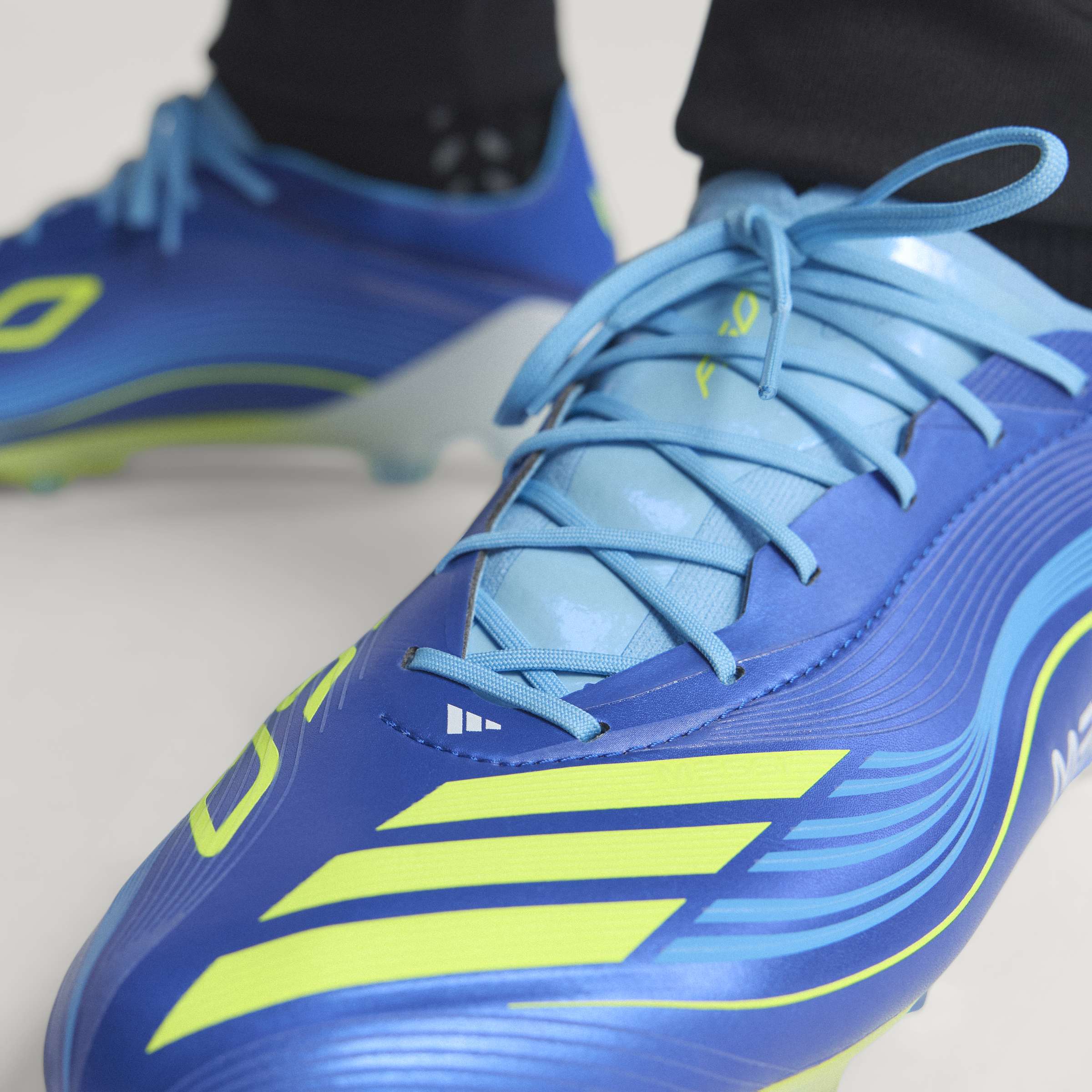 adidas F50 Messi Elite FG Men's Soccer Cleats - Royal Blue/Yellow/Blue