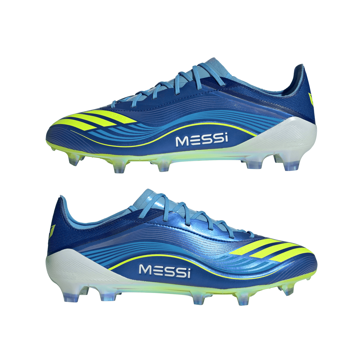 adidas F50 Messi Elite FG Men's Soccer Cleats - Royal Blue/Yellow/Blue
