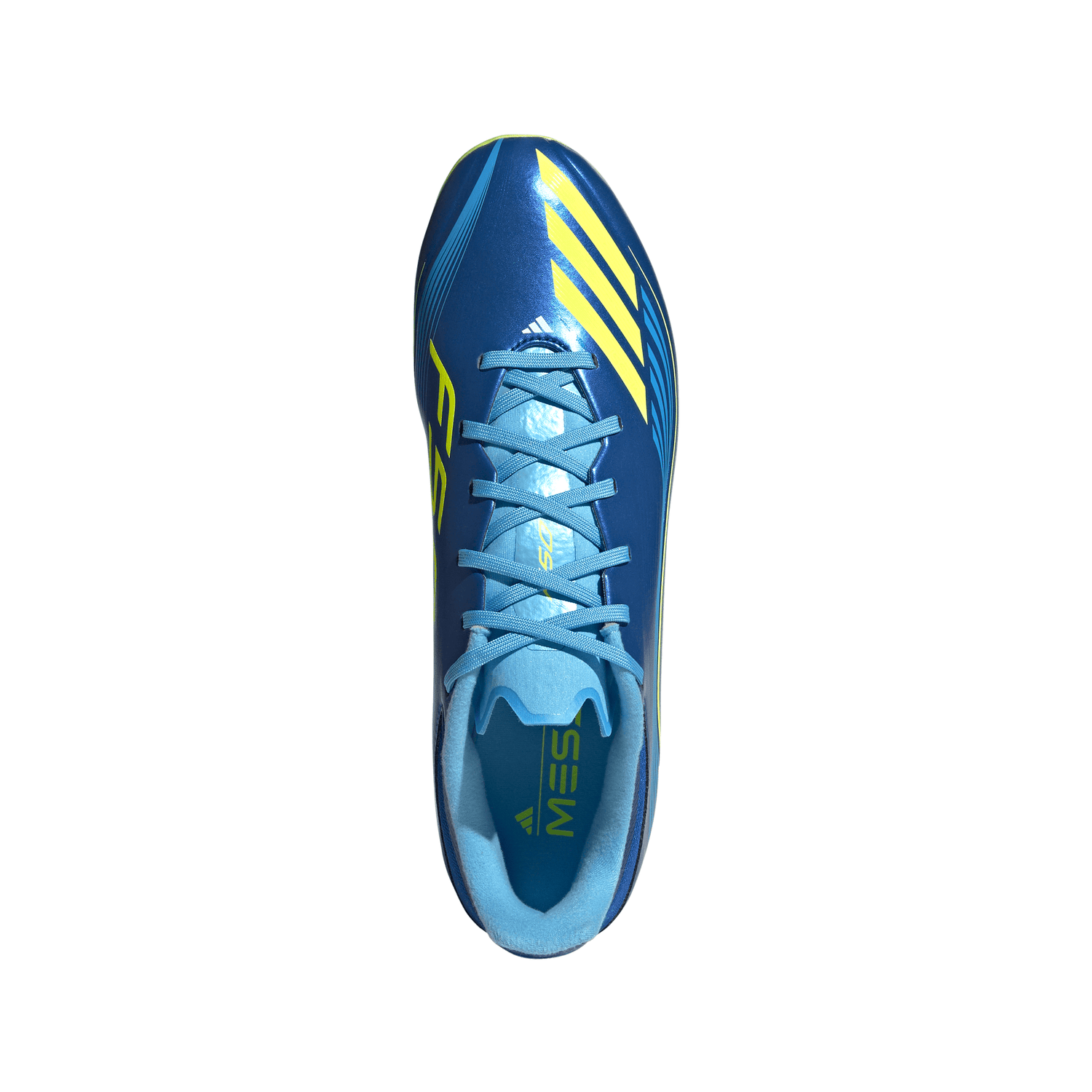 adidas F50 Messi League FG/MG Men's Soccer Cleats - Royal Blue/Yellow/Blue