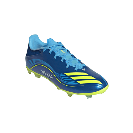 adidas F50 Messi League FG/MG Men's Soccer Cleats - Royal Blue/Yellow/Blue