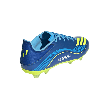 adidas F50 Messi League FG/MG Men's Soccer Cleats - Royal Blue/Yellow/Blue