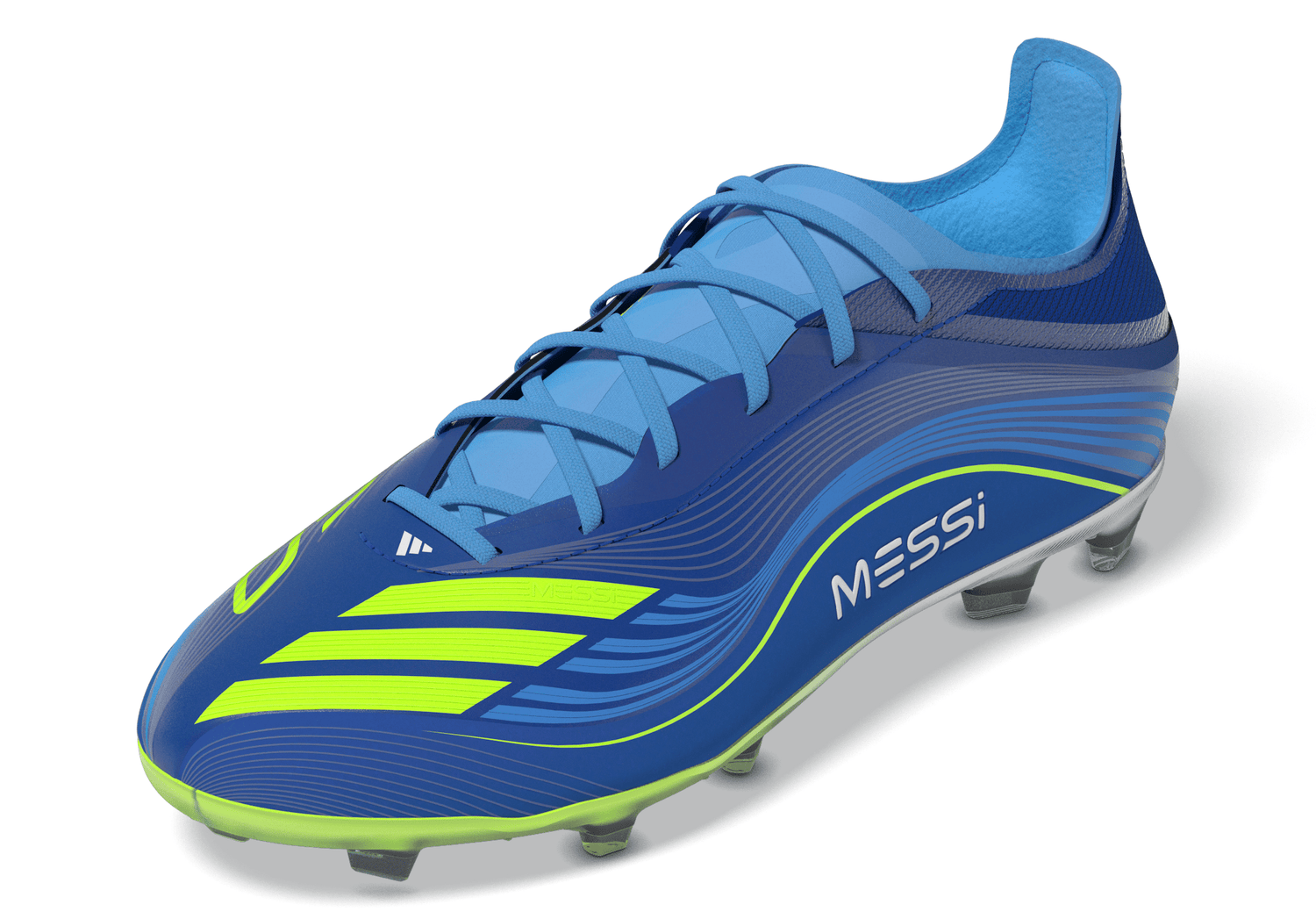 adidas F50 Messi Elite FG Youth Soccer Cleats - Royal Blue/Yellow/Blue