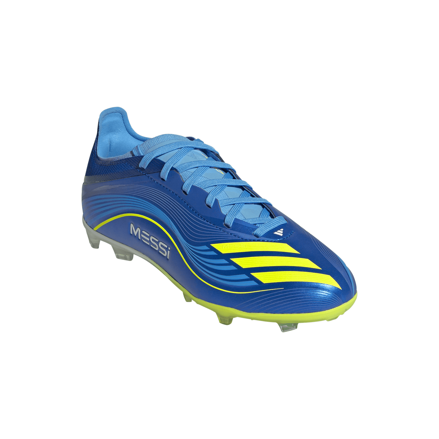 adidas F50 Messi Elite FG Youth Soccer Cleats - Royal Blue/Yellow/Blue