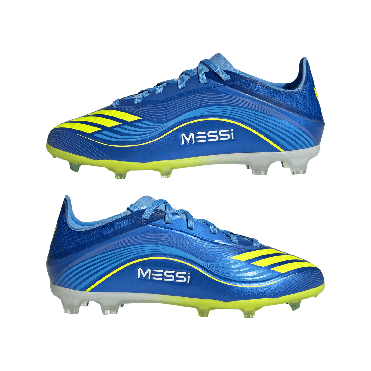 adidas F50 Messi Elite FG Youth Soccer Cleats - Royal Blue/Yellow/Blue