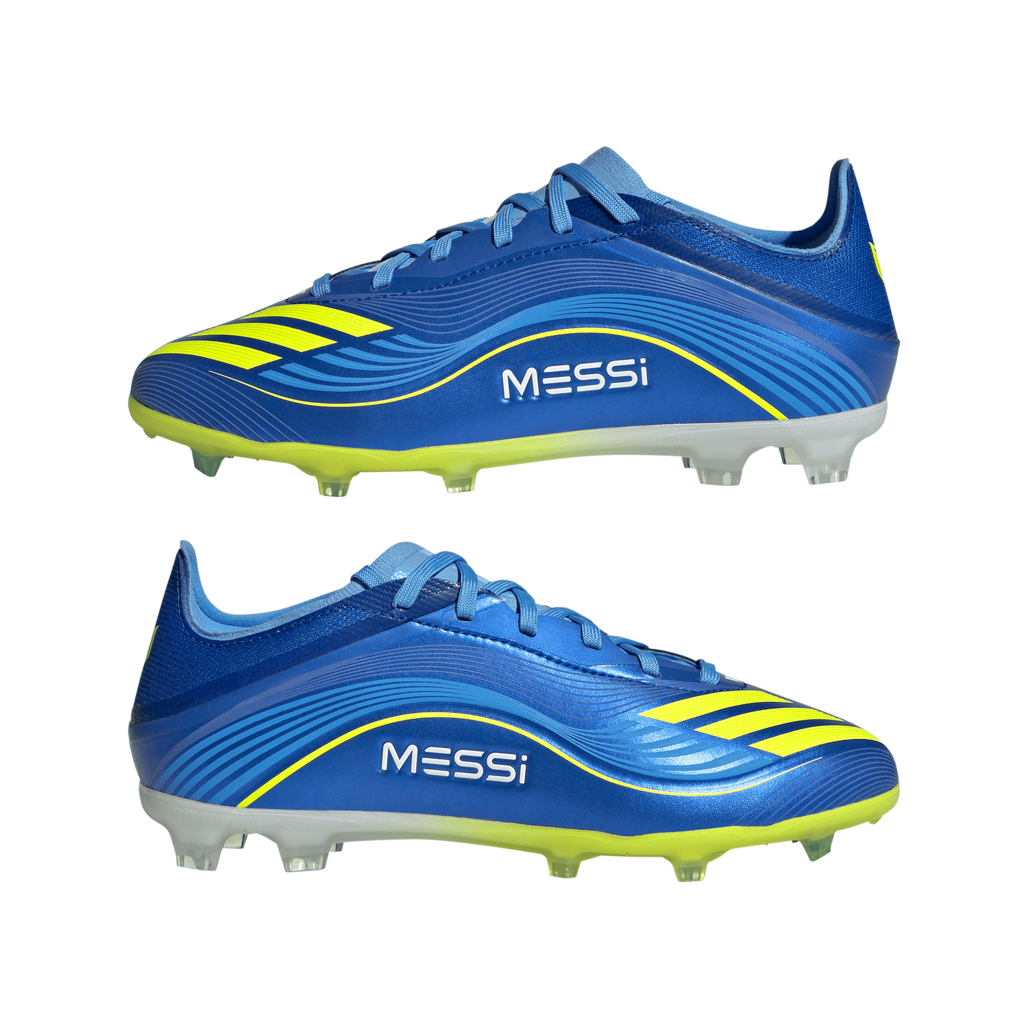 adidas F50 Messi Elite FG Youth Soccer Cleats - Royal Blue/Yellow/Blue