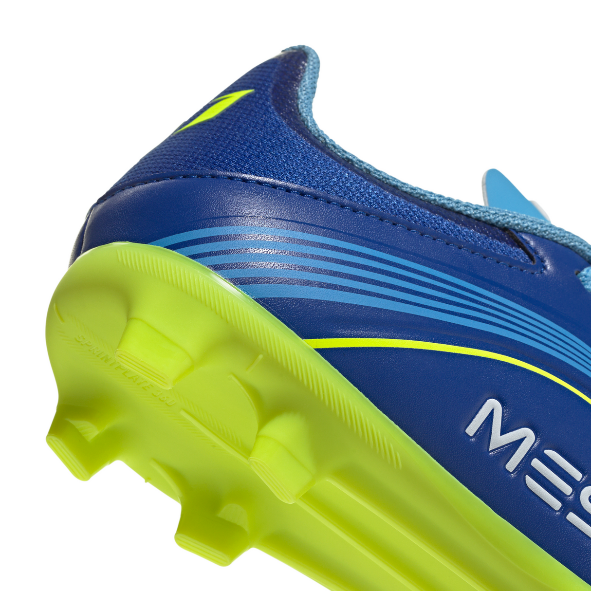 adidas F50 Messi League FG/MG Youth Soccer Cleats - Royal Blue/Yellow/Blue