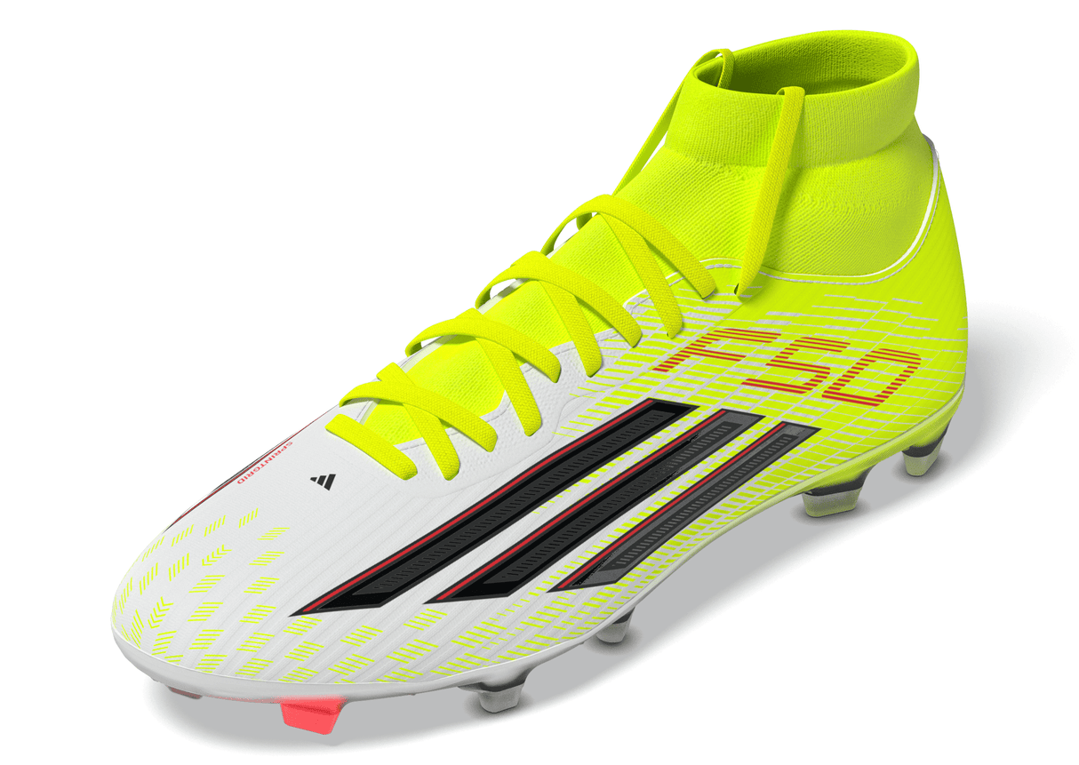 adidas F50 League Mid Cut FG/MG Firm Ground/Multi Ground Men's Soccer Cleats - Yellow/Black