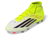 adidas F50 League Mid Cut FG/MG Firm Ground/Multi Ground Men's Soccer Cleats - Yellow/Black