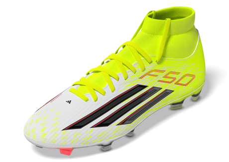 adidas F50 League Mid Cut FG/MG Firm Ground/Multi Ground Men's Soccer Cleats - Yellow/Black