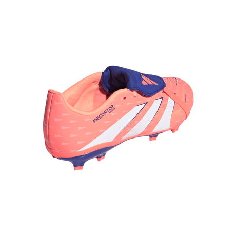 adidas Predator League Fold-Over Tongue FG/MG Youth Soccer Cleats - Orange/White