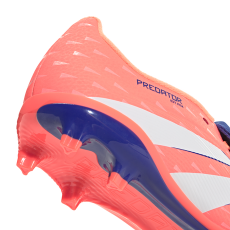 adidas Predator League Fold-Over Tongue FG/MG Youth Soccer Cleats - Orange/White
