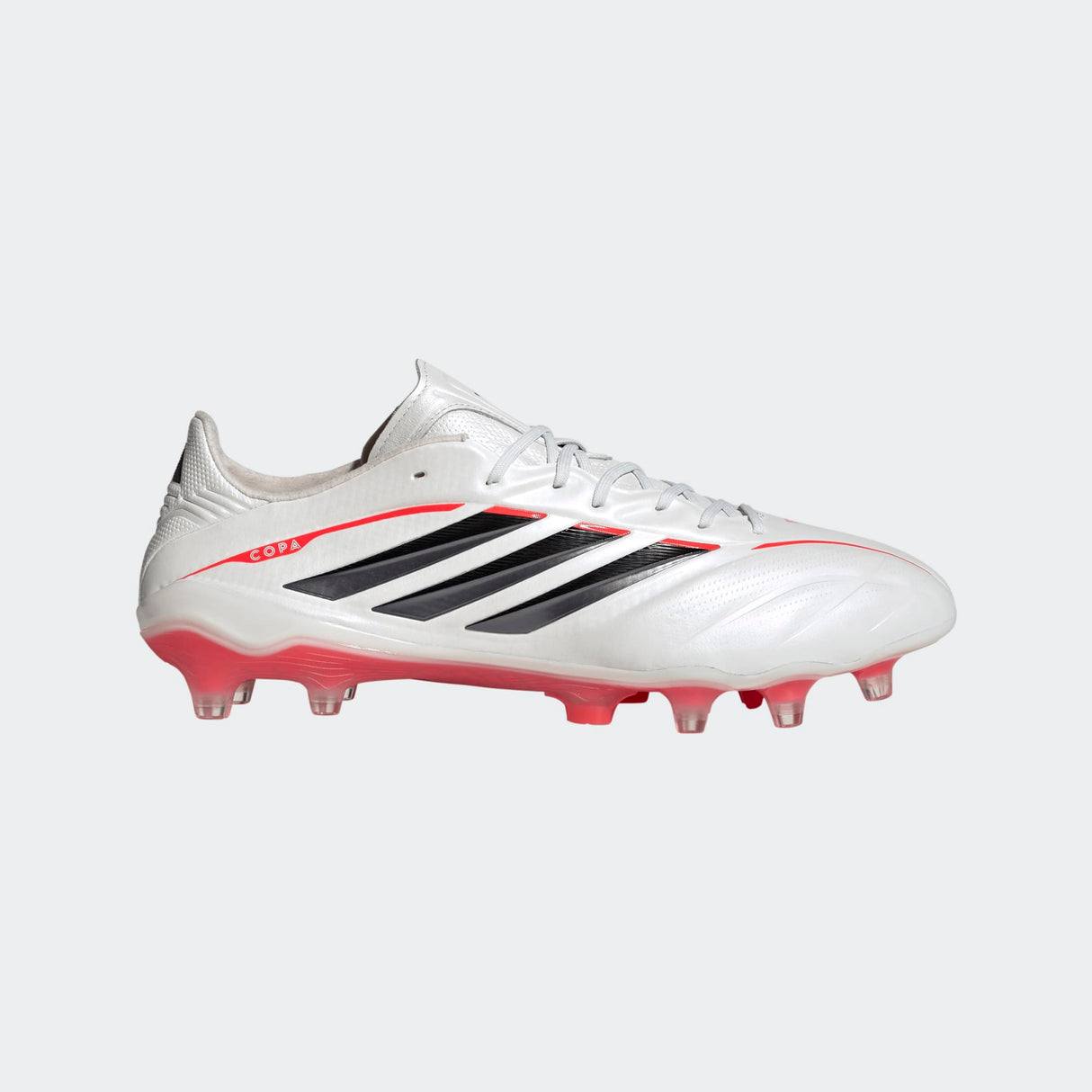 Tacos de fútbol para hombre adidas Copa Pure IV Elite FG de suelo firme - Zero Metal/Negro/Rojo Lúcido