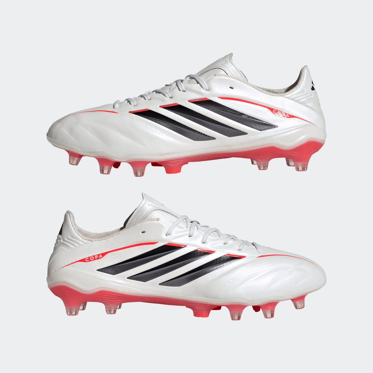 Tacos de fútbol para hombre adidas Copa Pure IV Elite FG de suelo firme - Zero Metal/Negro/Rojo Lúcido