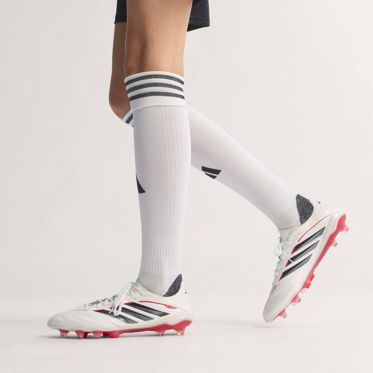 Tacos de fútbol para hombre adidas Copa Pure IV Elite FG de suelo firme - Zero Metal/Negro/Rojo Lúcido