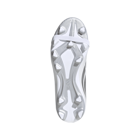 adidas Predator Club Fold-Over Tongue Elastic Laces Firm Ground/Multi Ground Youth Soccer Cleats - White