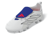adidas Predator Club Fold-Over Tongue Elastic Laces Firm Ground/Multi Ground Youth Soccer Cleats - White