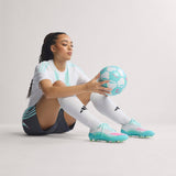 adidas F50 Messi Elite FG Firm Ground Men's Soccer Cleats - White/Pink/Aqua