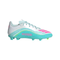 adidas F50 Messi League FG/MG Firm Ground /Multi Ground Youth Soccer Cleats - White/Pink/Aqua