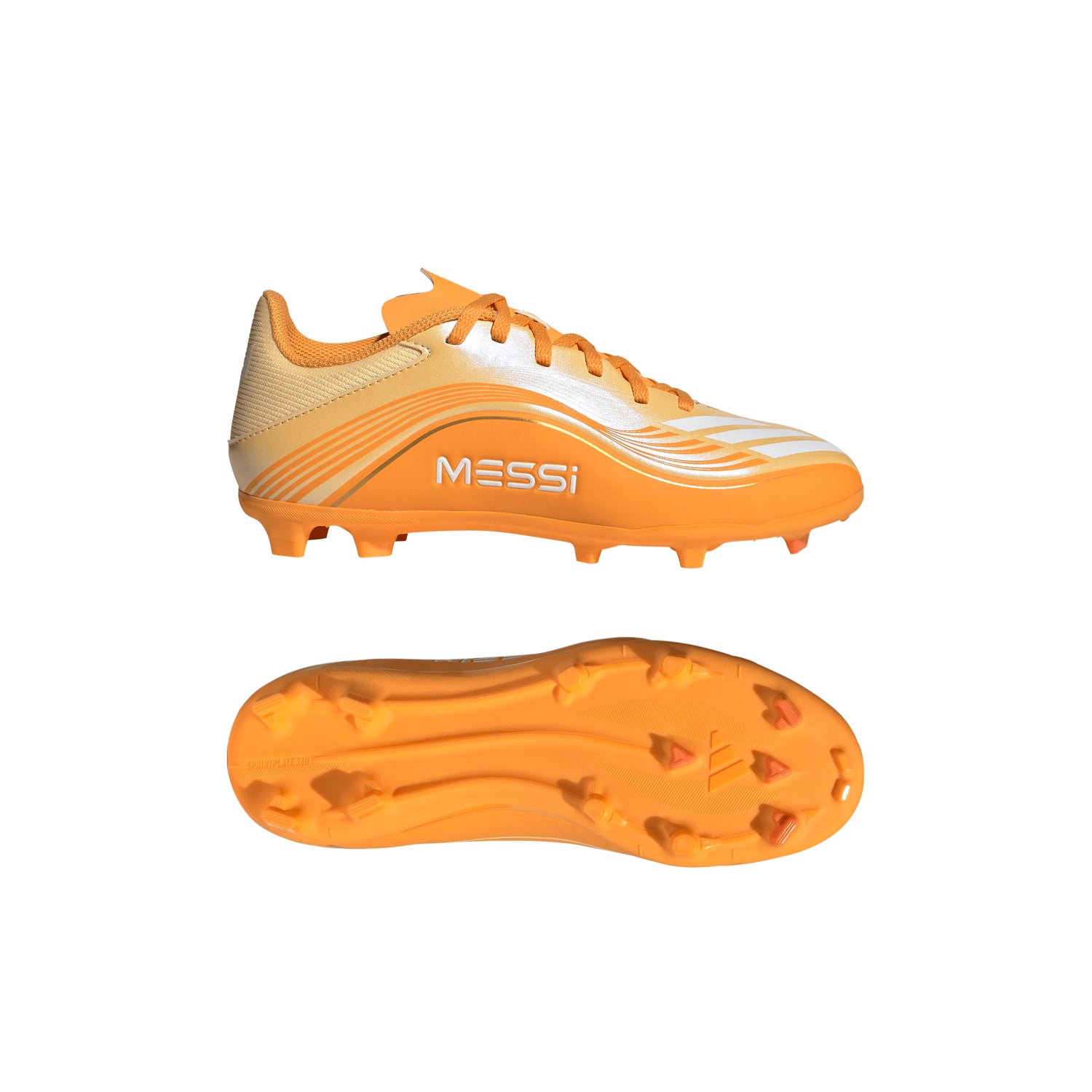 adidas F50 Messi League FG/MG Firm Ground/Multi Ground Youth Soccer Cleats - Icta/Gold