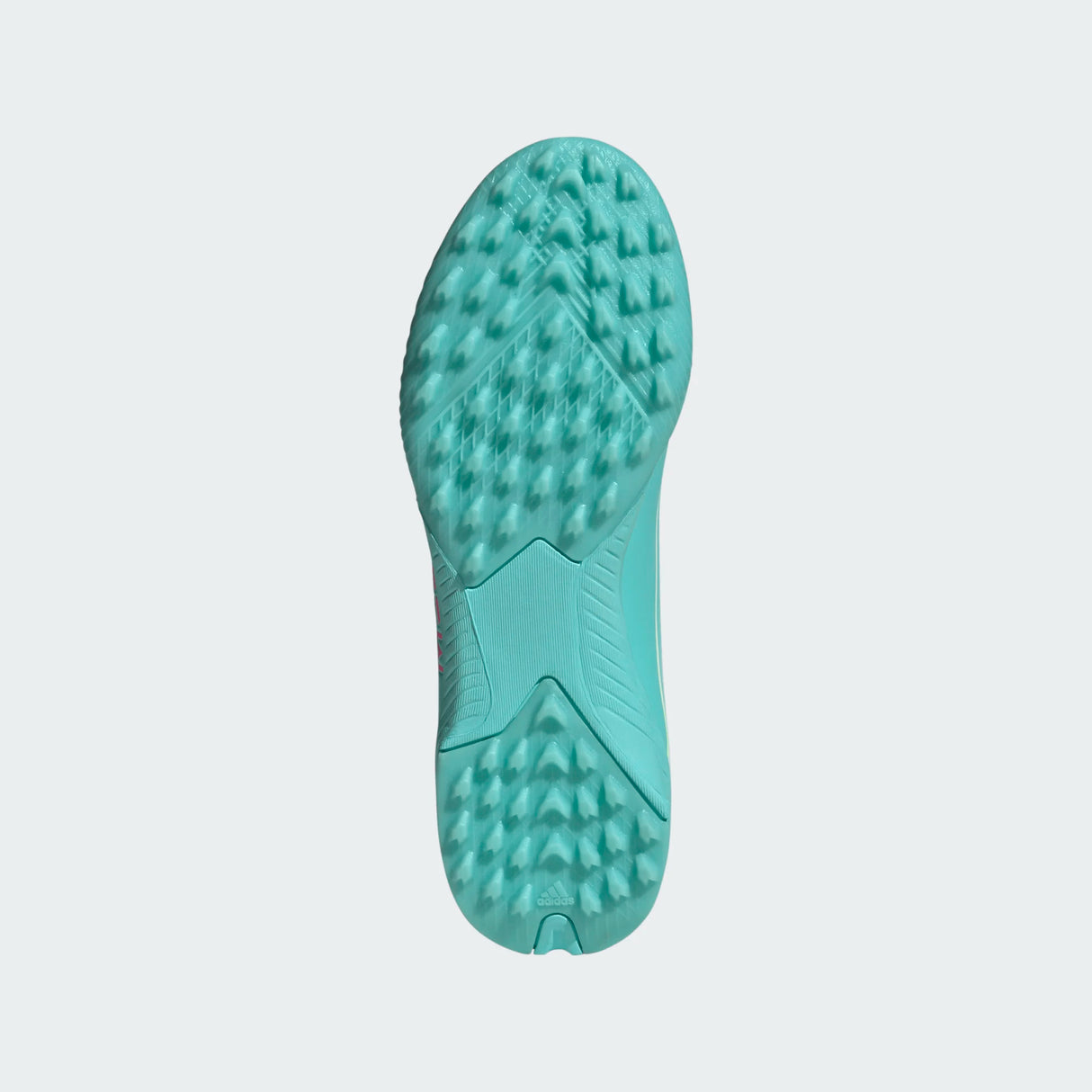 adidas F50 Messi League TF Turf Youth Soccer Cleats - White/Pink/Aqua