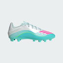adidas F50 Messi Club FG/MG Firm Ground/Multi Ground Men's Soccer Cleats - White/Pink/Aqua