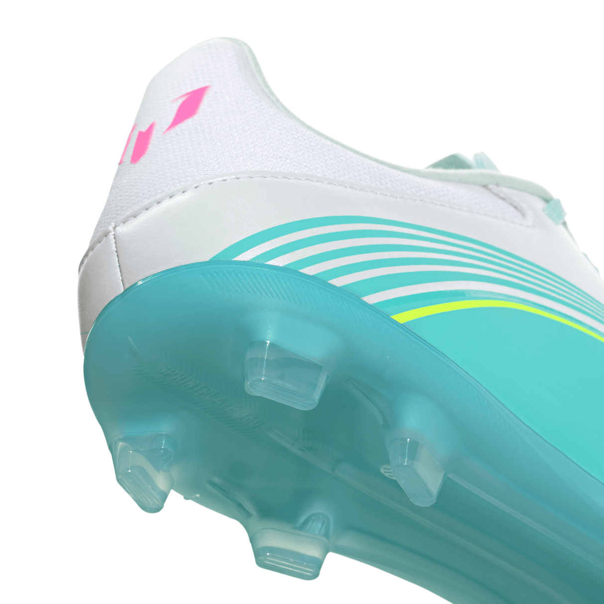 adidas F50 Messi League Firm Ground/Multi Ground Men's Soccer Cleats - White/Pink