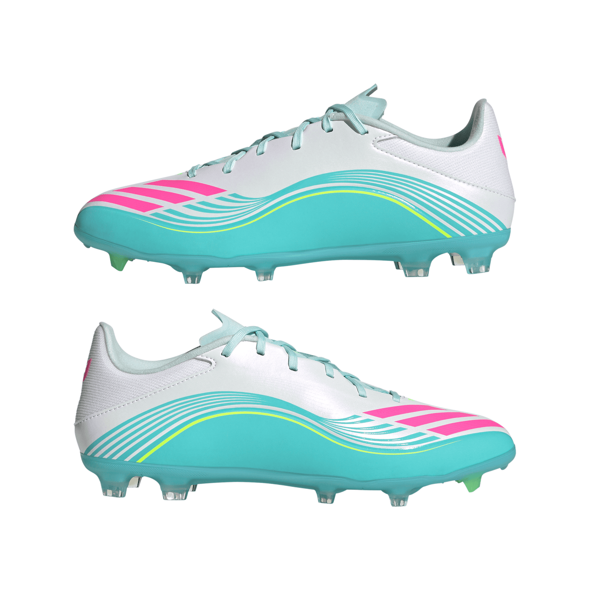adidas F50 Messi League Firm Ground/Multi Ground Men's Soccer Cleats - White/Pink