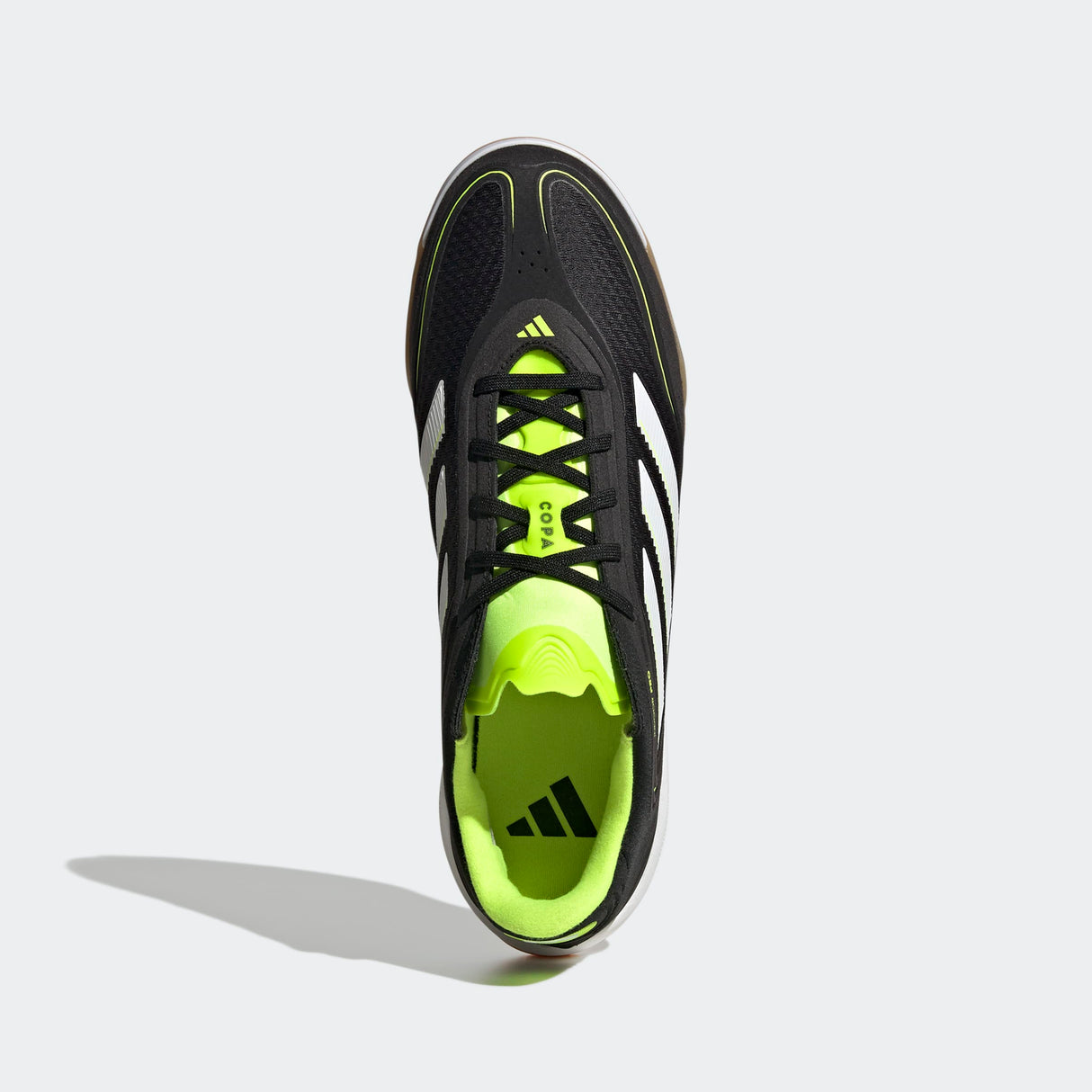 adidas Copa Court Pro IN Indoor Men's Soccer Shoes-Black/White/Lemon